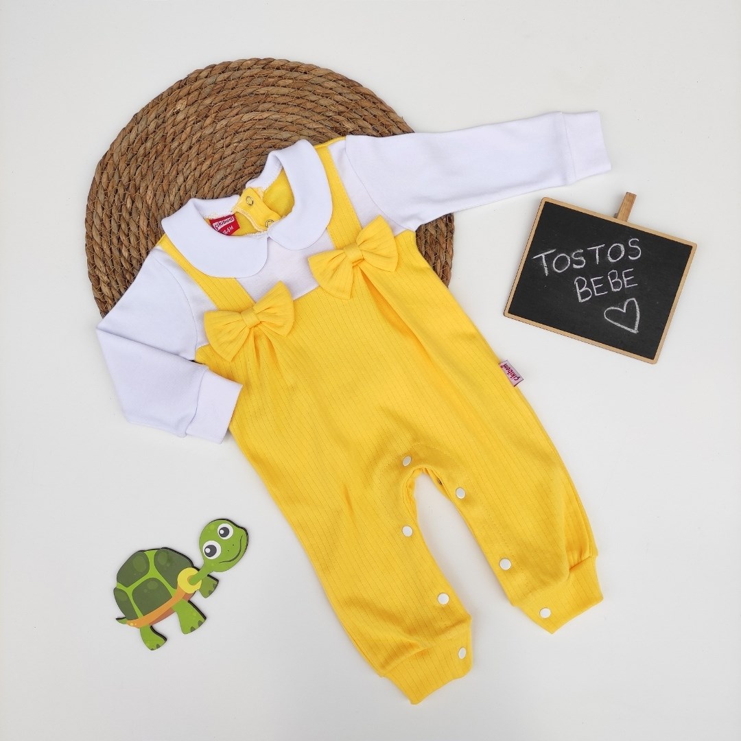 Bebek Tulum Bebe Yaka Fiyonk Detaylı